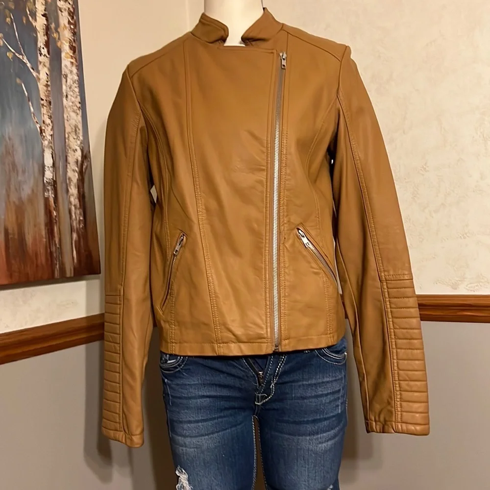 Metaphor Faux Leather Moto Jacket - Picture 1 of 10